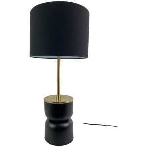 LAMPARA D/MESA C/LUZ 35.5X35.5X75CM