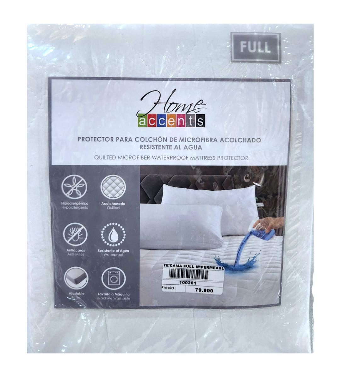 PROTECTOR PARA CAMA FULL/DOBLE IMPERMEABLE
