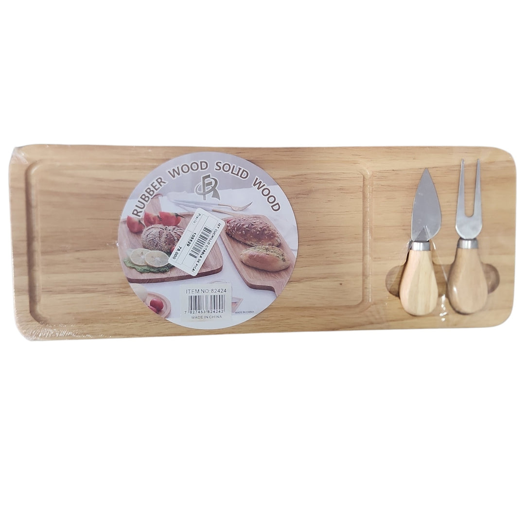 SET CUCHILLO C/TABLA DE PICAR 40X15CM COD:105529