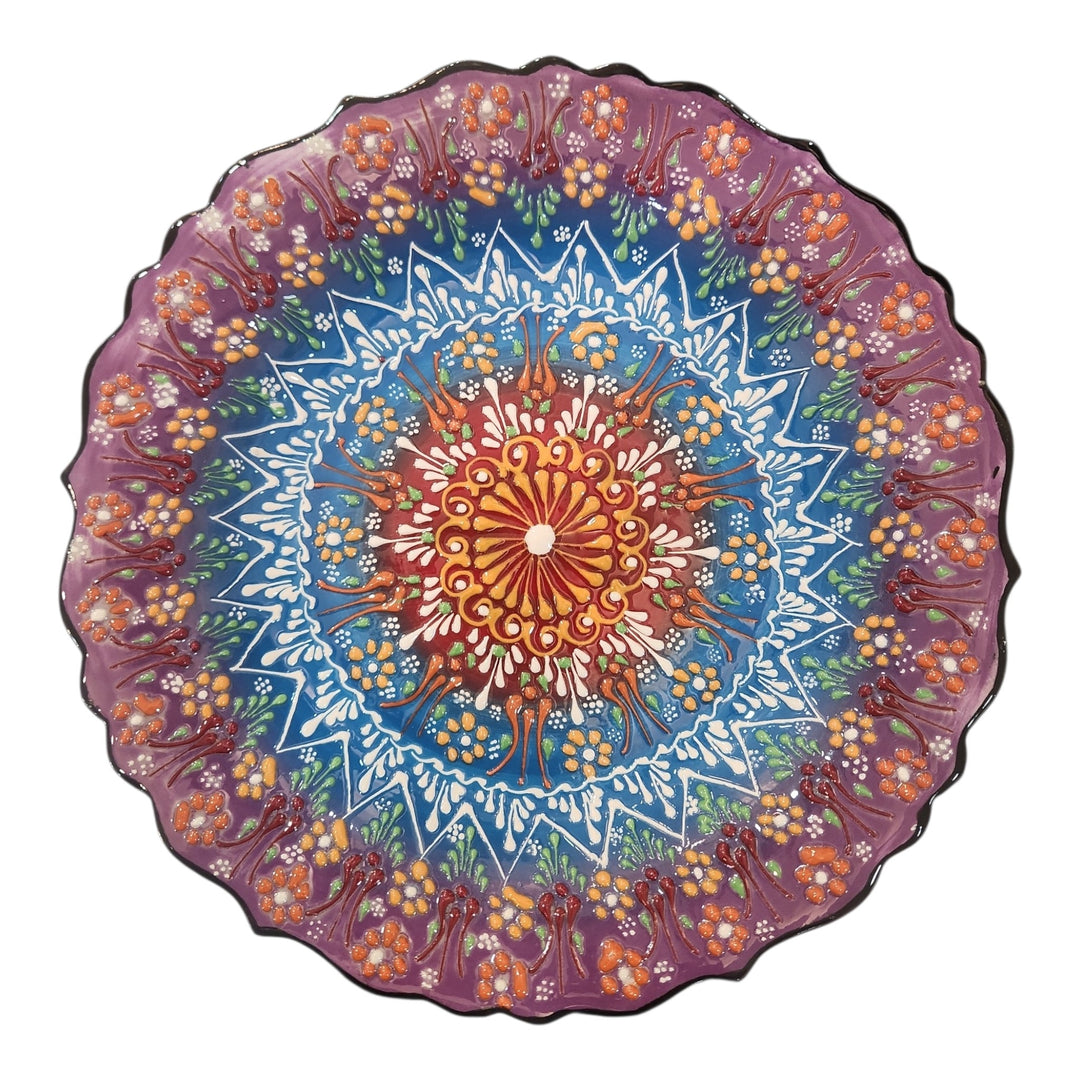 PLATO PINTADO A MANO 30 CM SURTIDO COD:108461