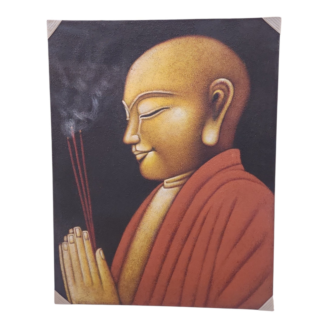 CUADRO OLEO BUDA 90X70X3.3CM