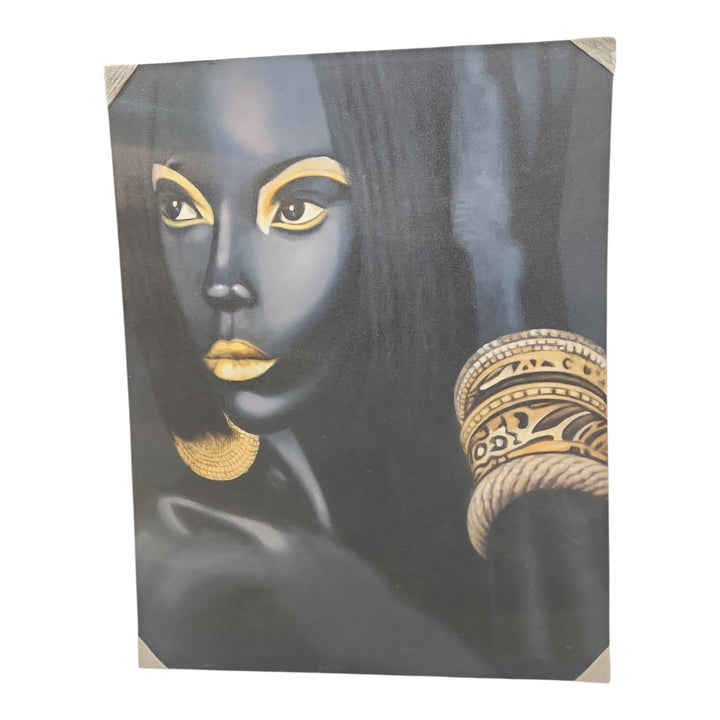 CUADRO AFRICANAS 90X70X4CM