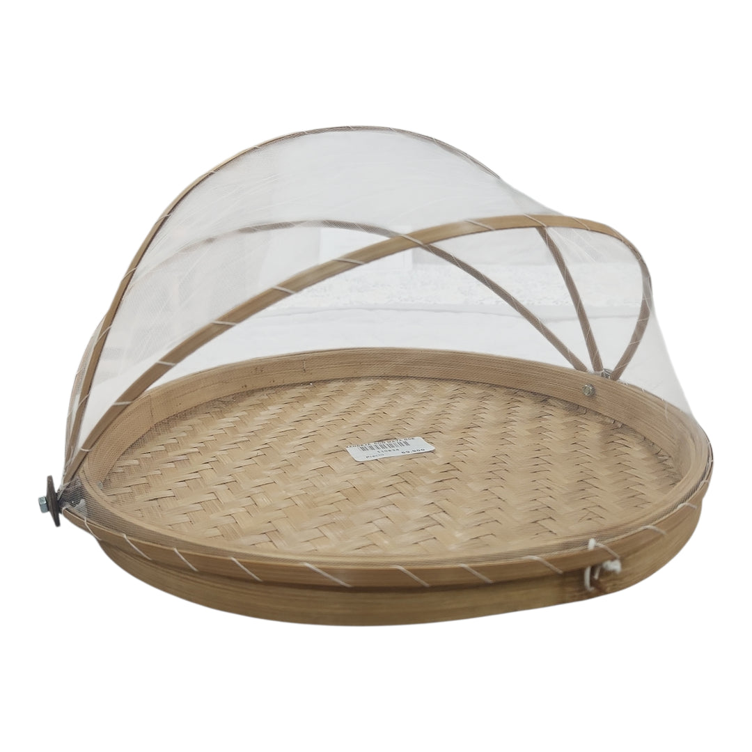 CESTA DE BAMBÚ CON TAPA 34X34X20CM