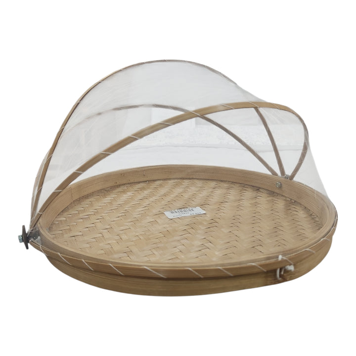 CESTA DE BAMBÚ CON TAPA 34X34X20CM