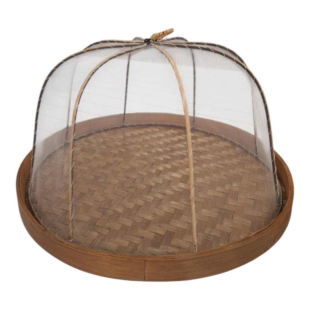 BANDEJA BAMBOO MALLA GRANDE 34CM SURTIDO COD:110840
