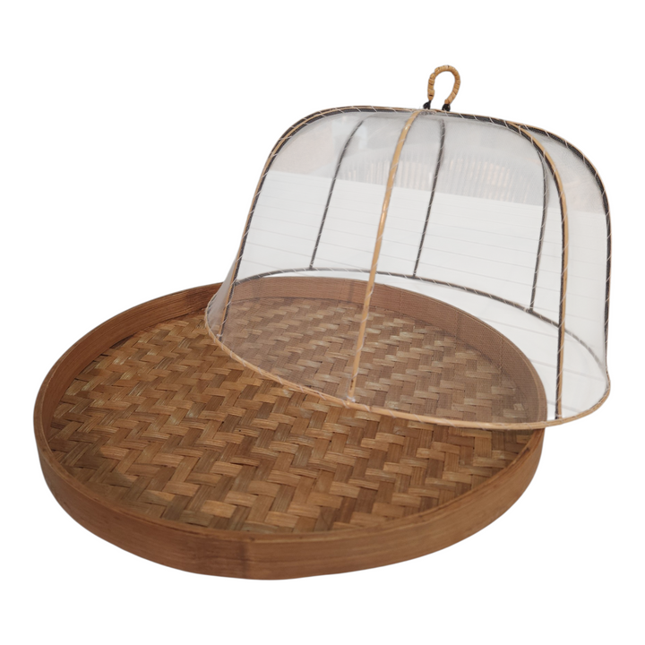BANDEJA BAMBOO MALLA GRANDE 34CM SURTIDO COD:110840