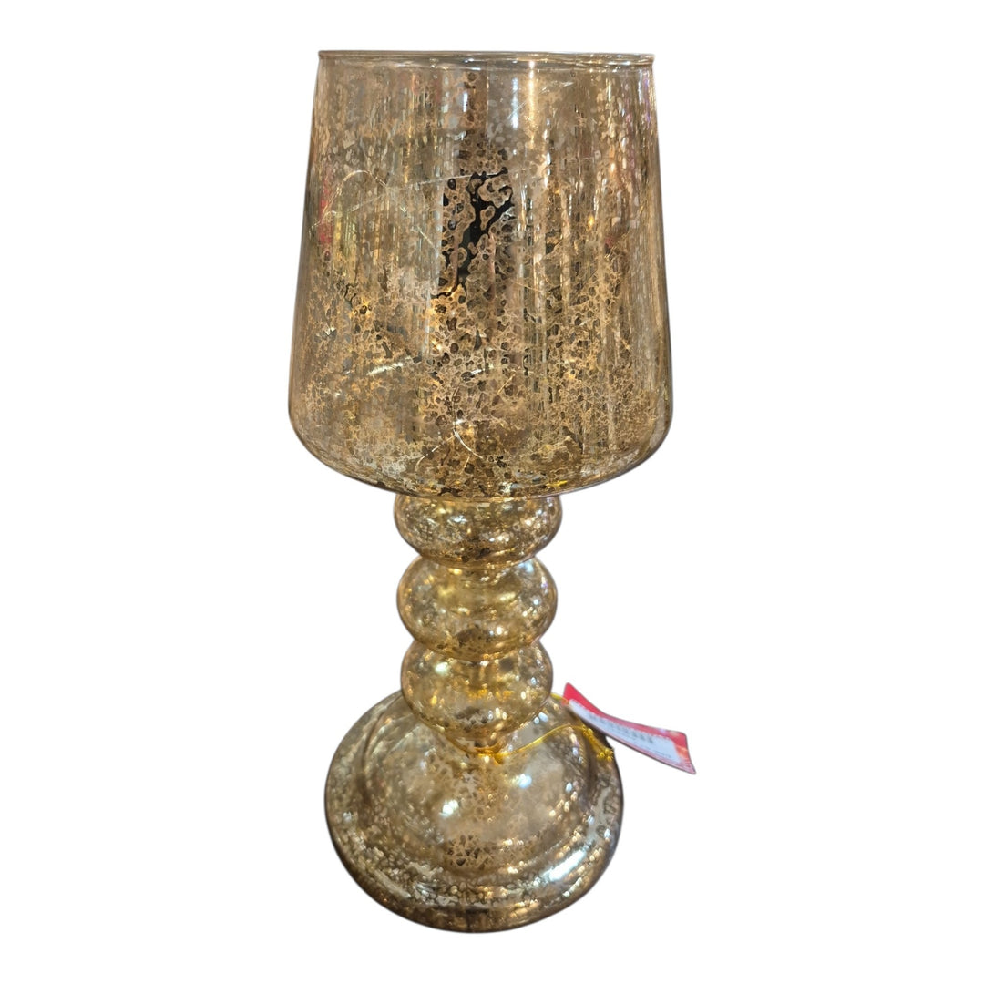 LÁMPARA DE VIDRIO C/LUZA/BAT 29X12X12CM COD:122470