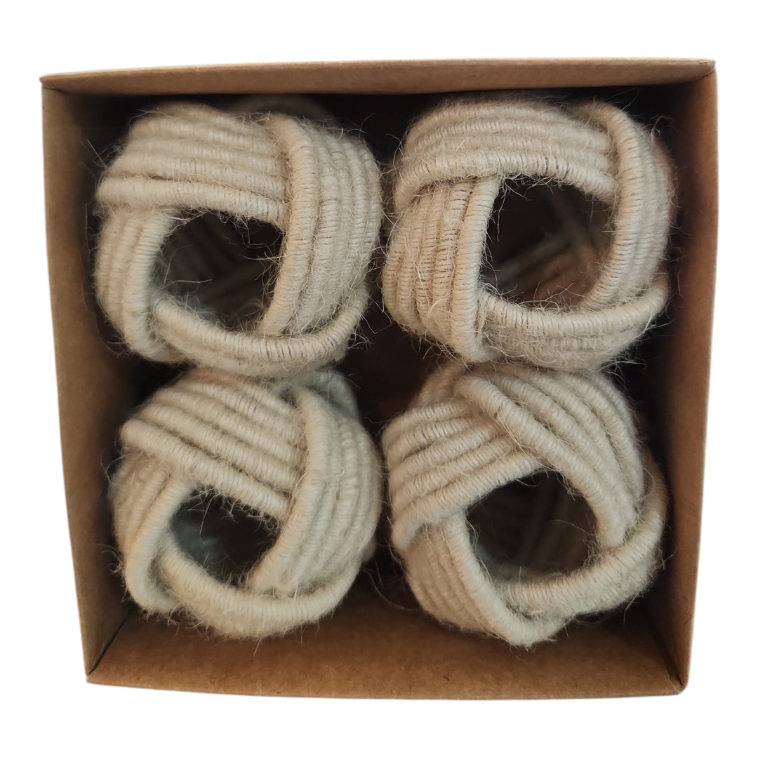 JGO DE 4 ARGOLLAS SERVILLETAS COD:113451