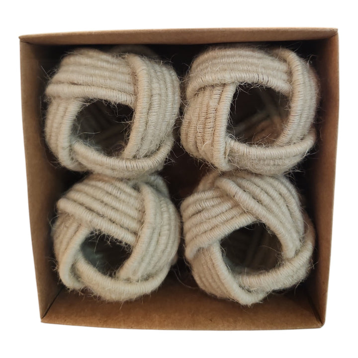 JGO DE 4 ARGOLLAS SERVILLETAS COD:113451