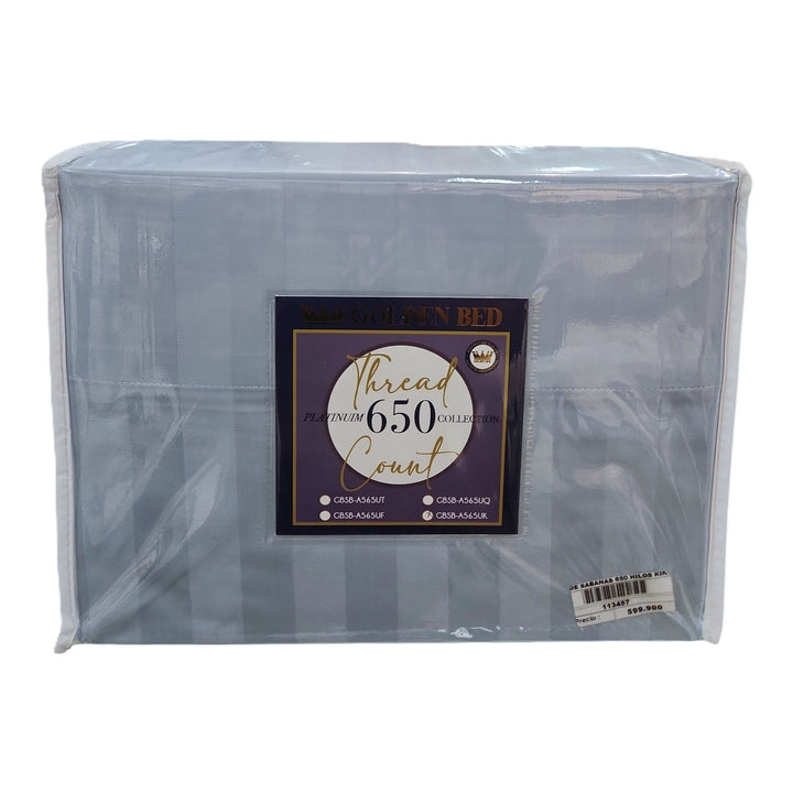 JGO DE SABANAS 650 HILOS KING SURTIDA COD:113457