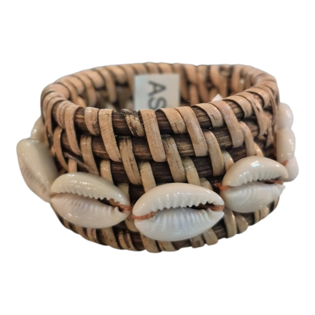 ARGOLLA PARA SERVILLETA EN RATTAN/CARACOL COD:113568
