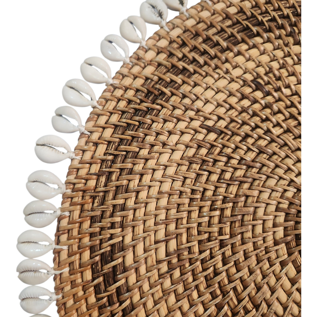 INDIVIDUAL RATTAN Y CONCHA 30CM