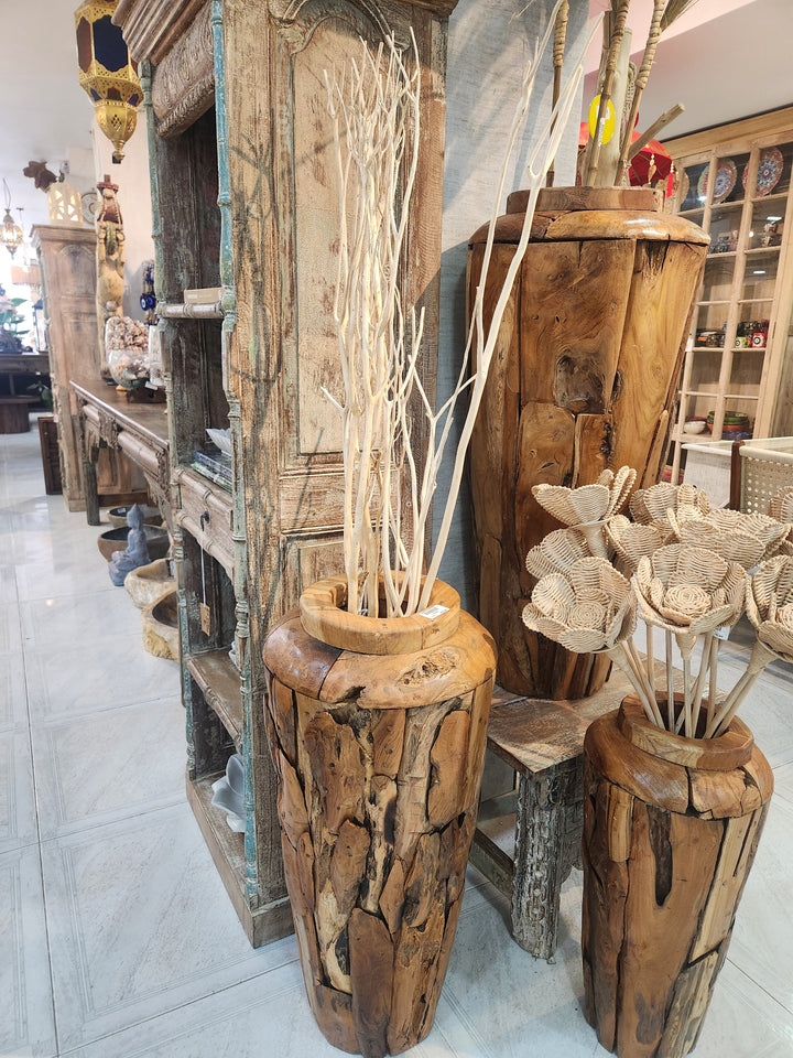 JARRÓN TEKA GRANDE 100CM