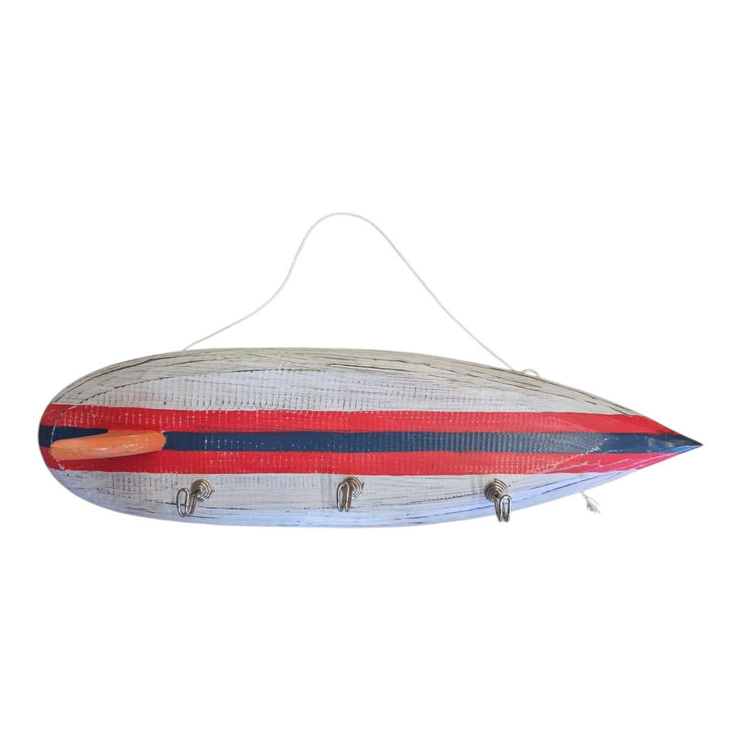PERCHERO  TABLA SURF MADERA 49x14x7CM COD:114917