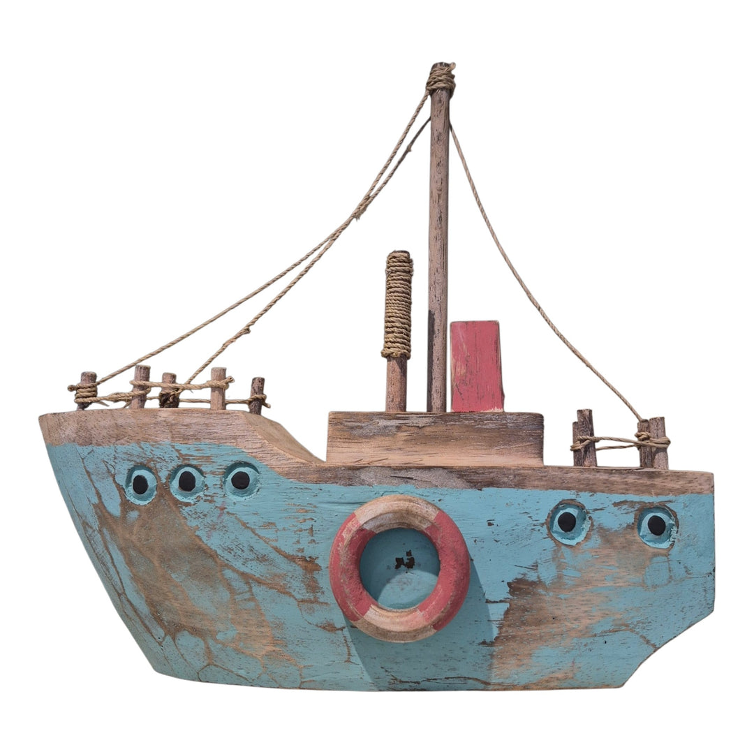 BARCO PESQUERO MADERA 33x33x9CM COD:115046