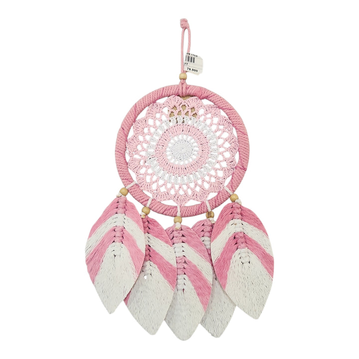 ATRAPASUEÑOS DECORATIVO MACRAMÉ SURTIDO 39X19CM