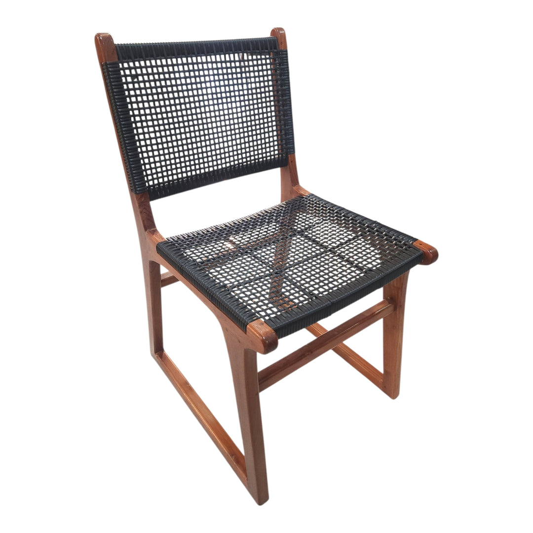 SILLA RATTAN NEGRO