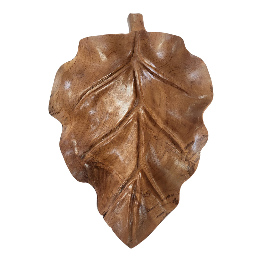 CENTRO DE MESA HOJA TECA 40X35CM