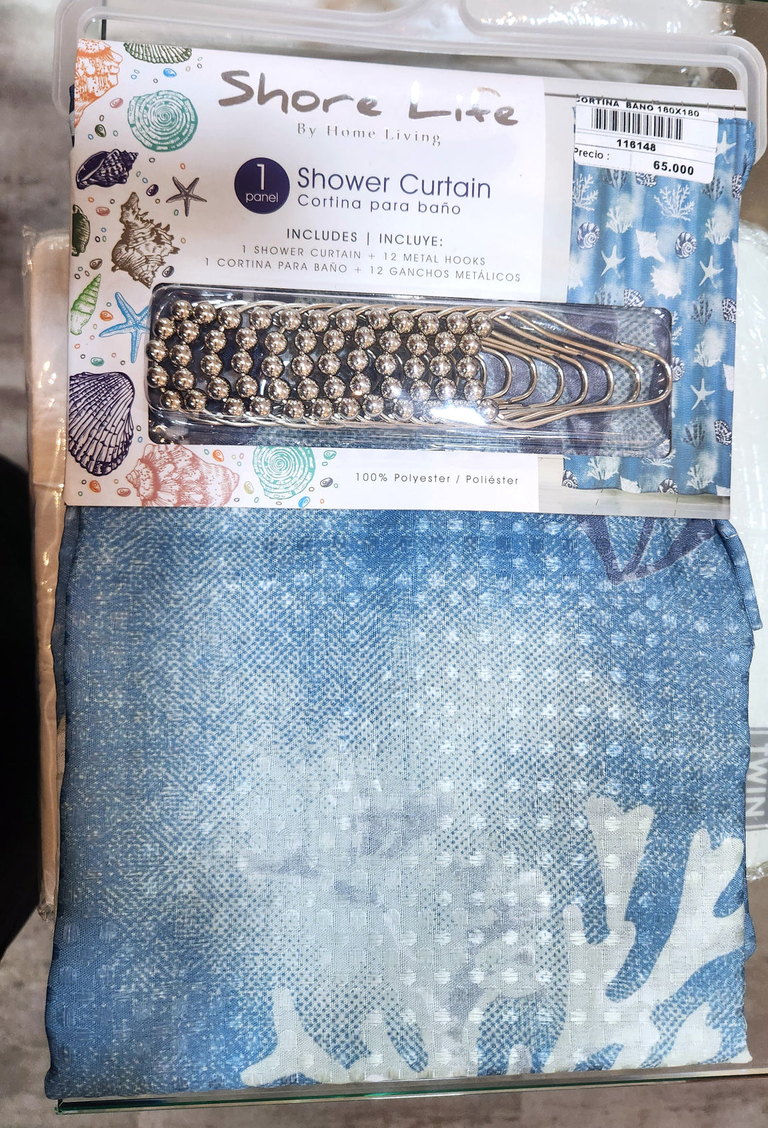 CORTINA  BAÑO 180X180CM