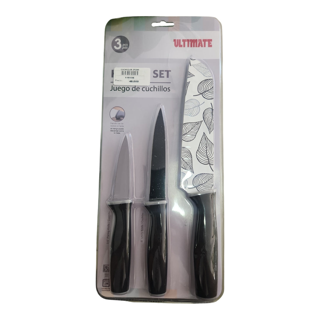 CUCHILLOS 3PZAS 39X17X2CM COD:116156