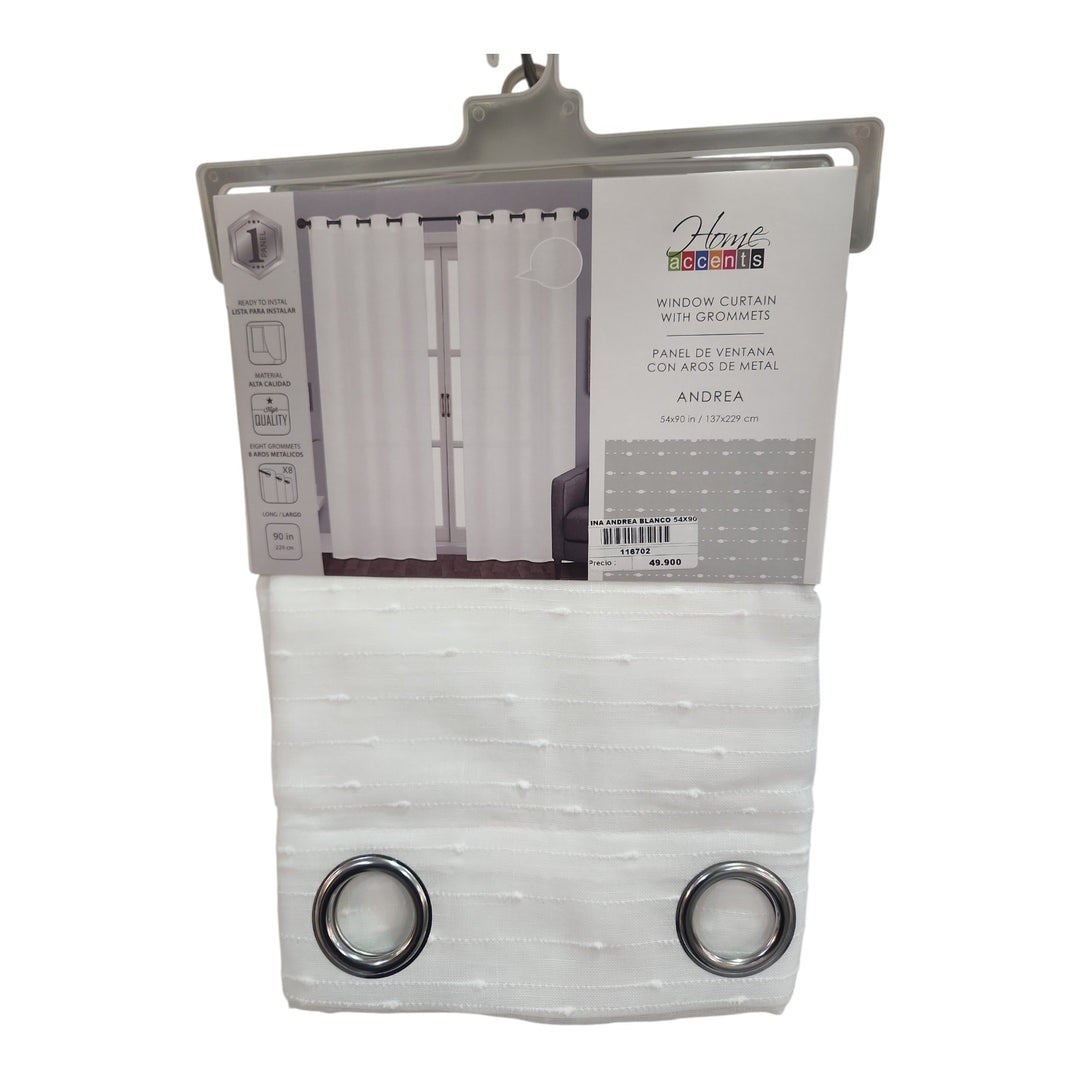 CORTINA ANDREA BLANCO 137X228CM COD:116702