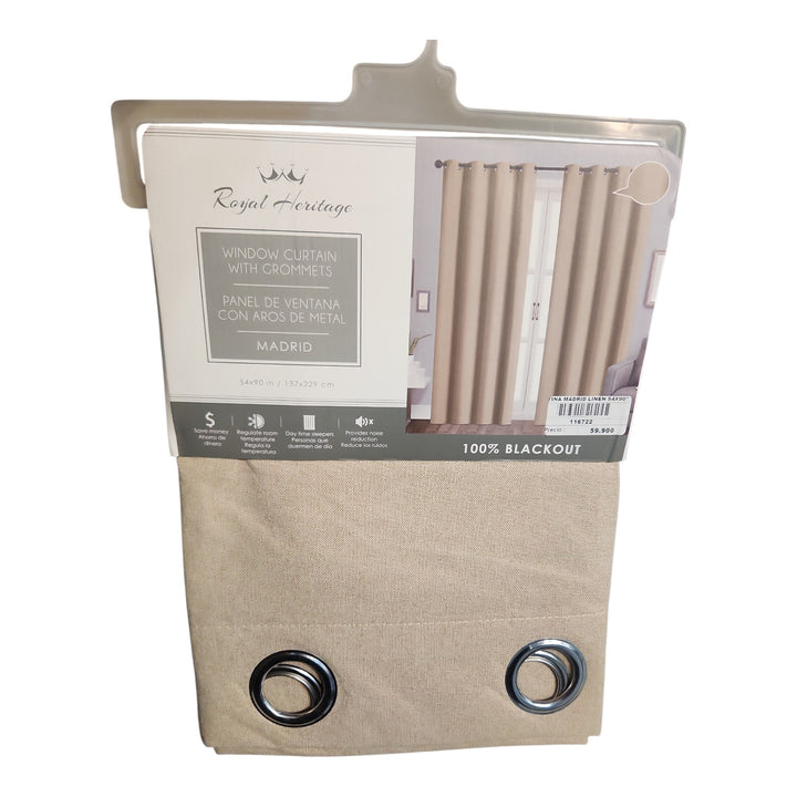 CORTINA MADRID LINEN BLACKOUT 137X228CM COD:116722