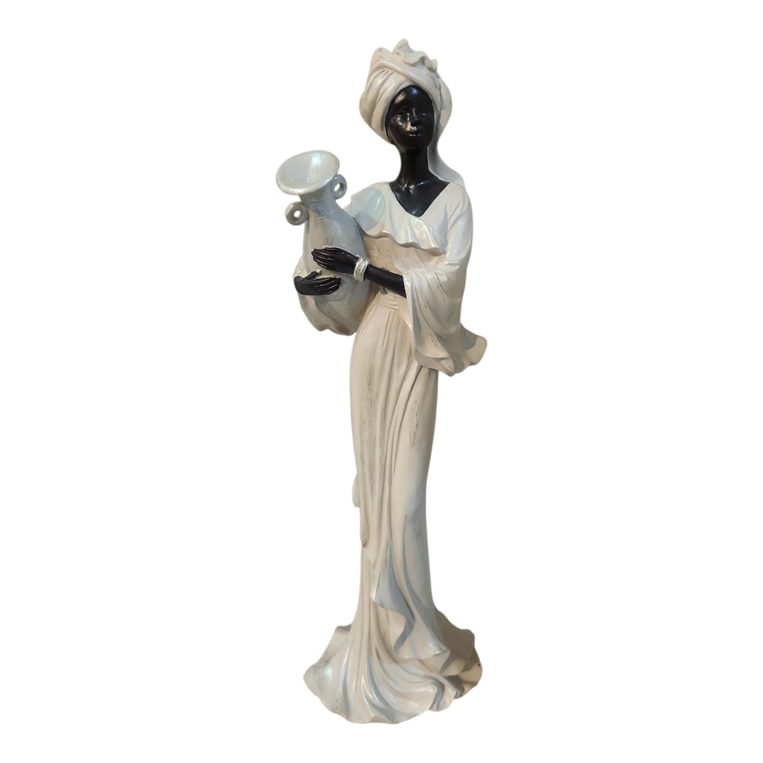 FIGURA DECORATIVA AFRICANA 13X12.5X41CM