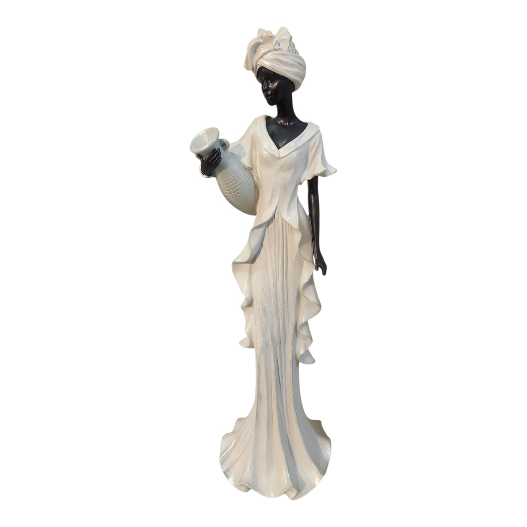 FIGURA DECORATIVA AFRICANA 12X11X41CM