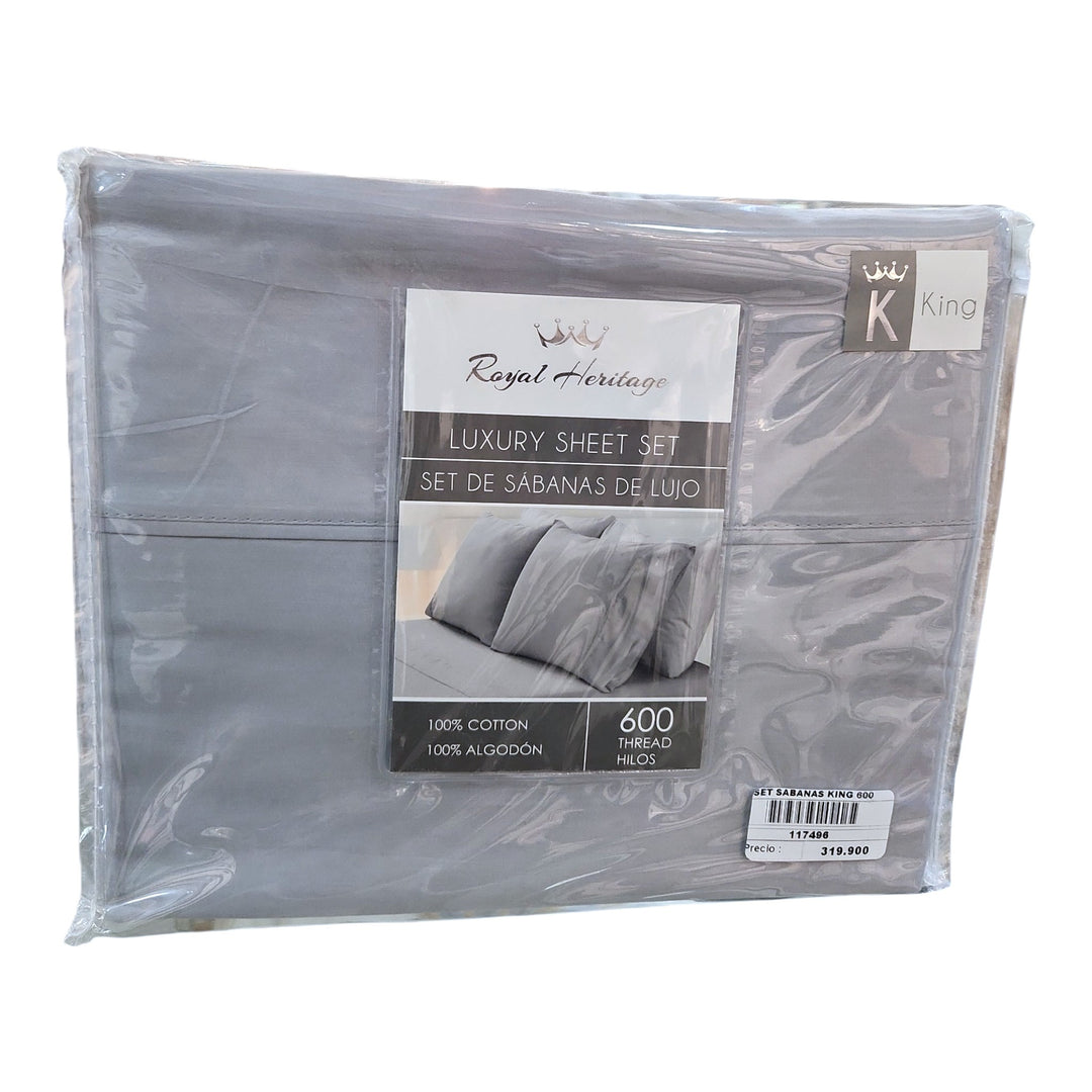 SET SABANAS KING 600 HILOS COD:117496