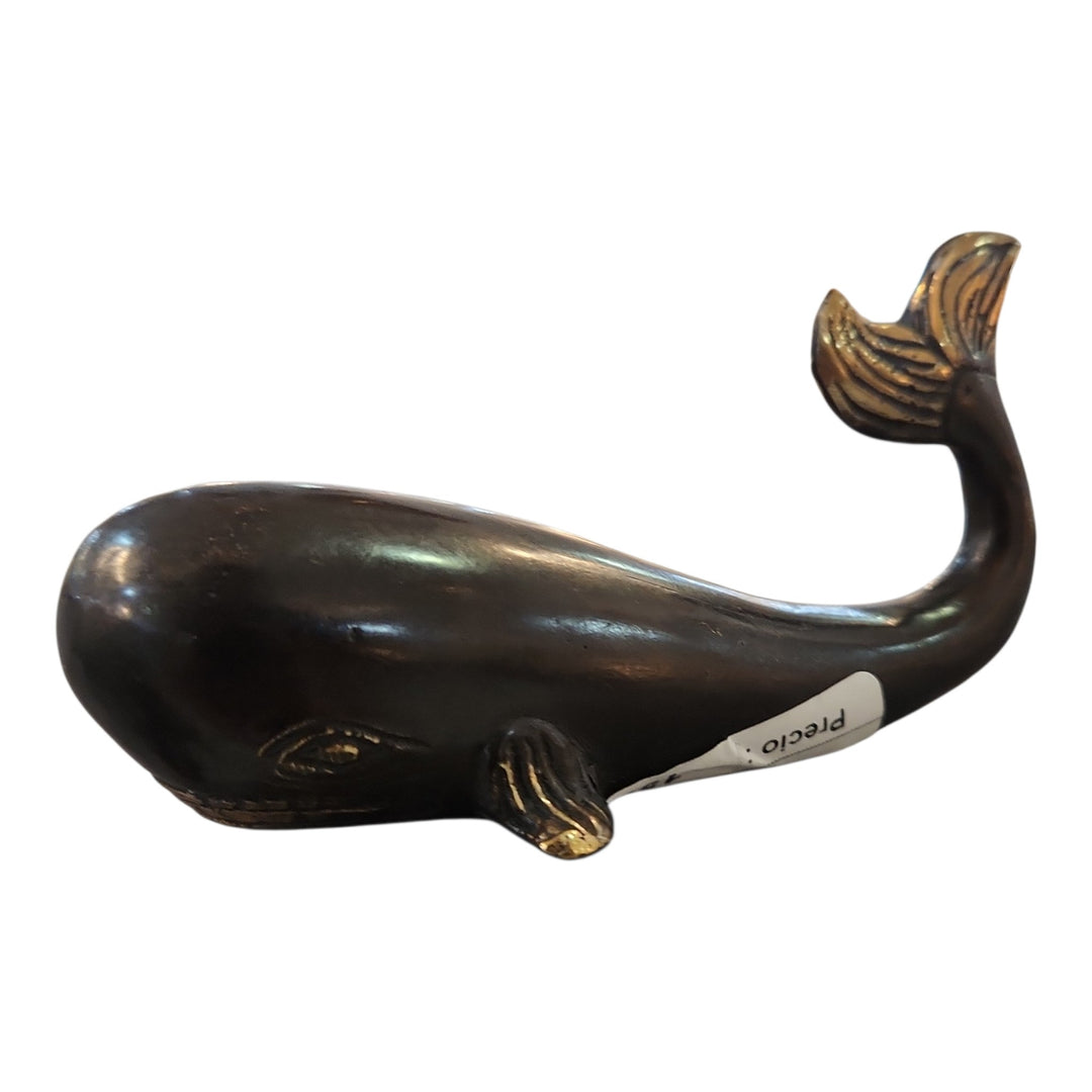 FIGURA BRONCE BALLENA PEQUEÑA 12X7X4.5CM COD:117812