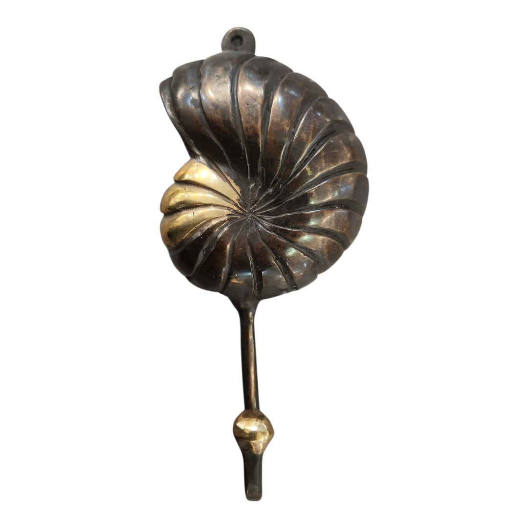 PERCHERO CARACOL BRONCE 16X7.5X2CM