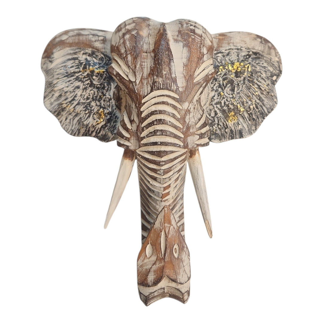 MÁSCARA DE PARED DE ELEFANTE MEDIANA 24x24x9CM  COD:117976