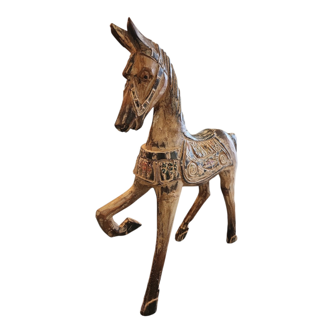 CABALLO MADERA 34X44X11CM COD:117979