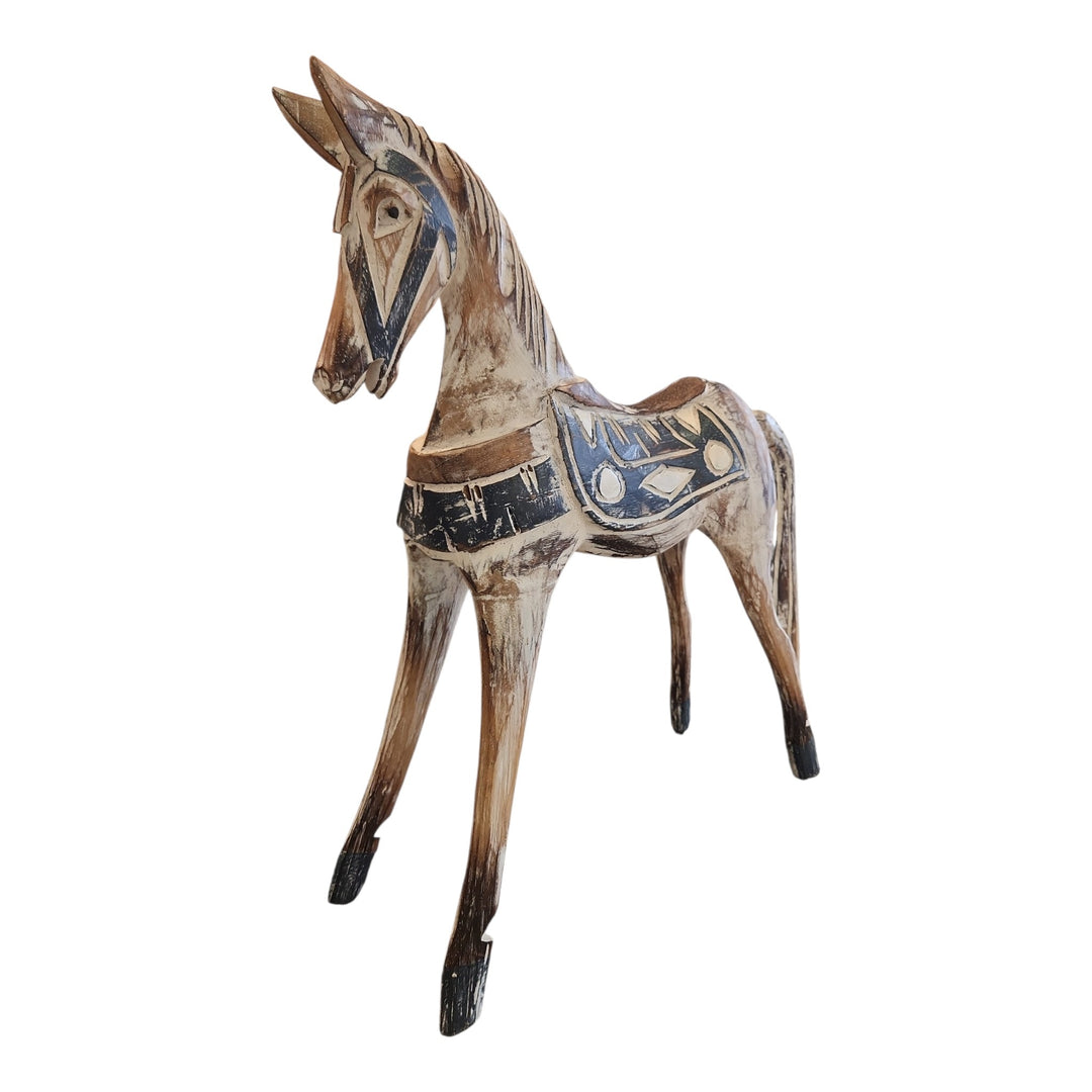 CABALLO MADERA 47X37X14CM COD:117980