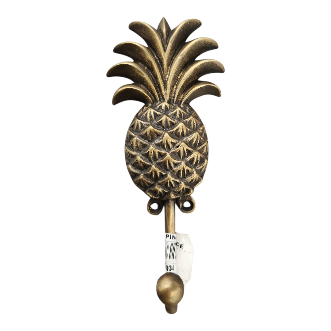 PERCHERO BRONCE PIÑA 14X6X2CM COD:118034