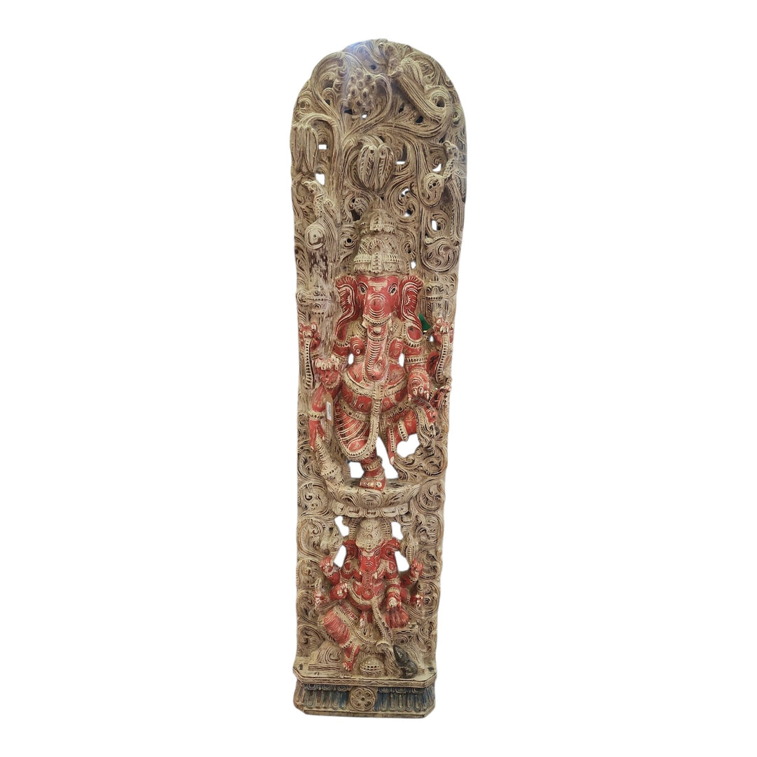 ESTATUA DE MADERA DE GANESH 184x43x12cm COD:118165