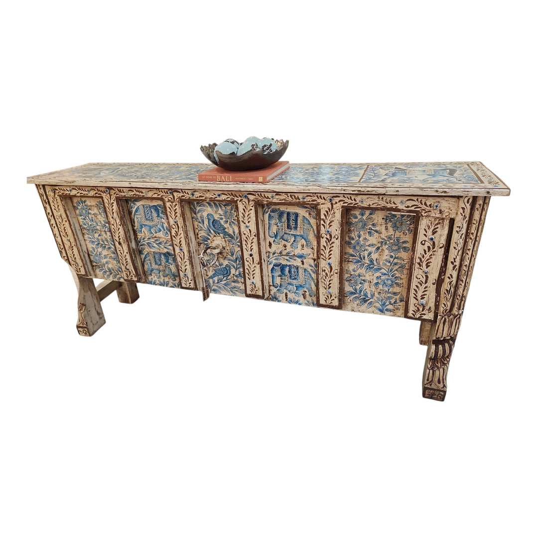 CONSOLA DE MADERA 176x39x80CM COD:118170