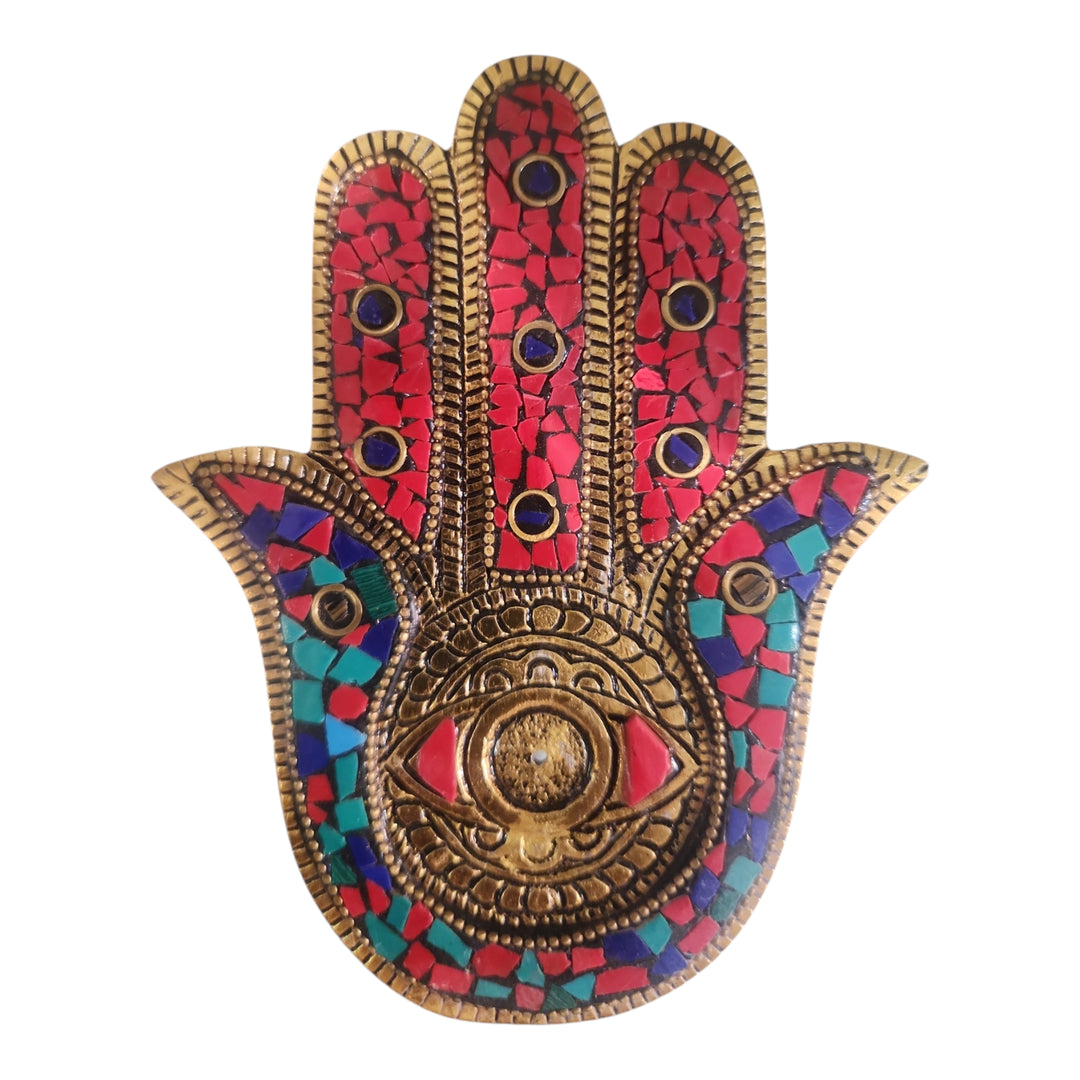 PORTA INCIENSO HAMSA 11CM