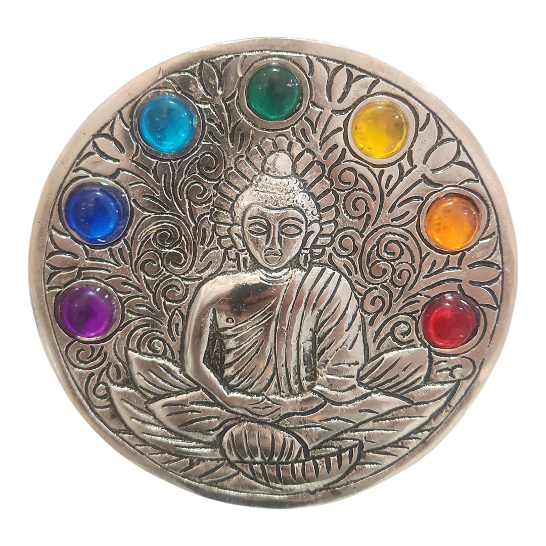 PORTA INCIENSO BUDA 7 CHAKRAS 11CM
