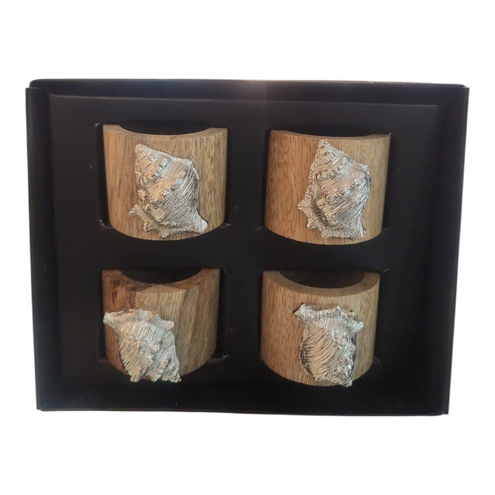 SET 4 ARGOLLAS SERVILLETAS 16X13X5CM COD:118231