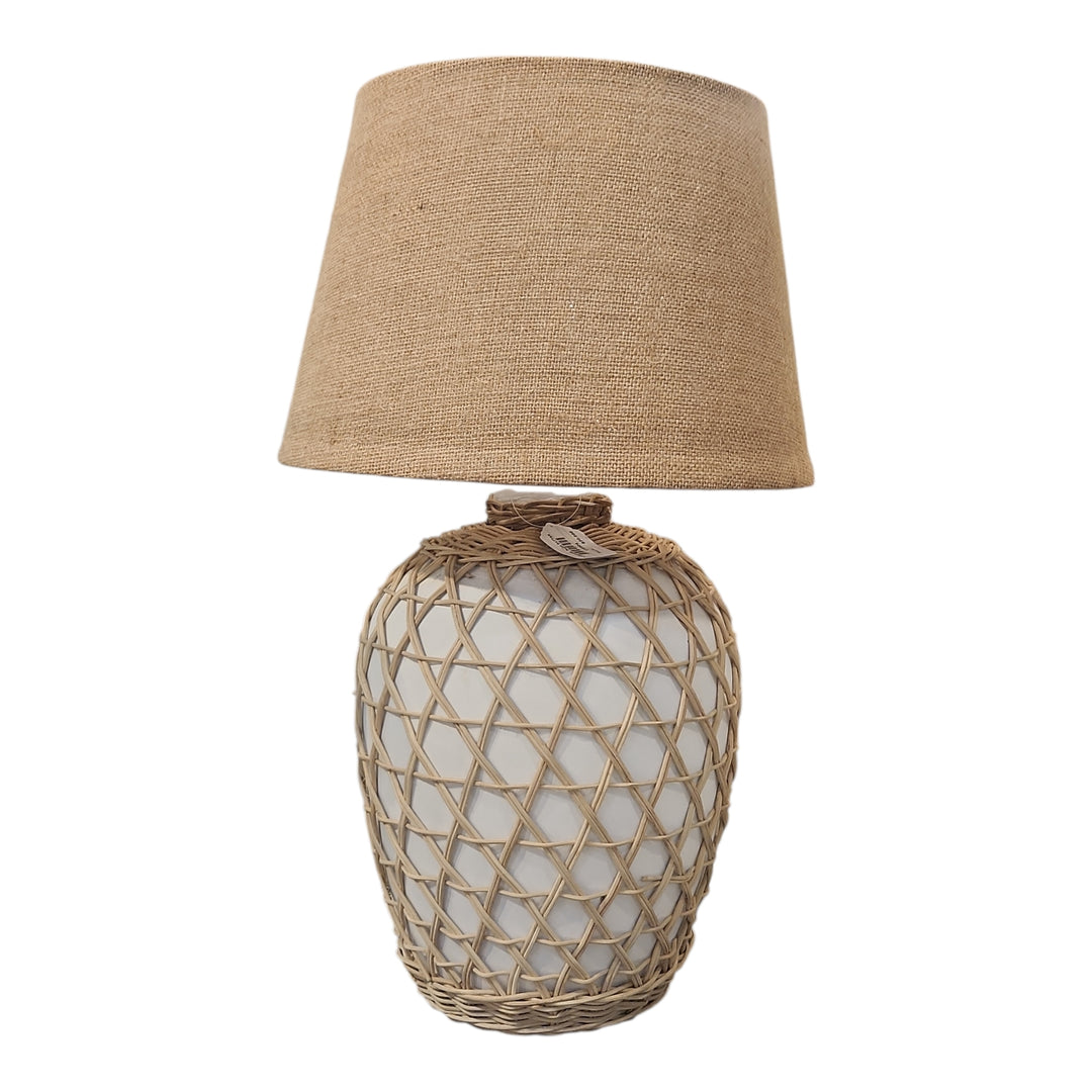 LÁMPARA DE MESA RATTAN