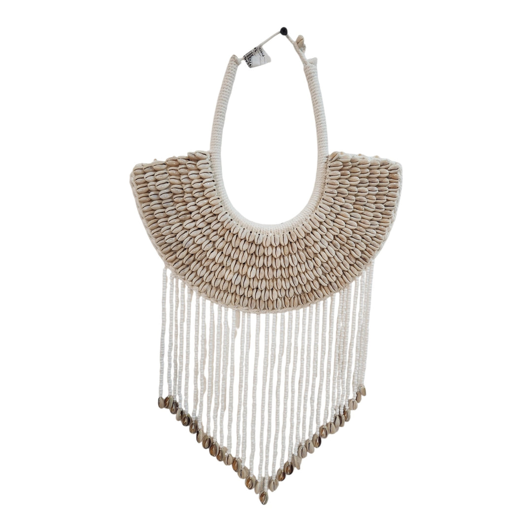 COLLAR CARACOL Y CUENTAS 54X30CM COD:118975