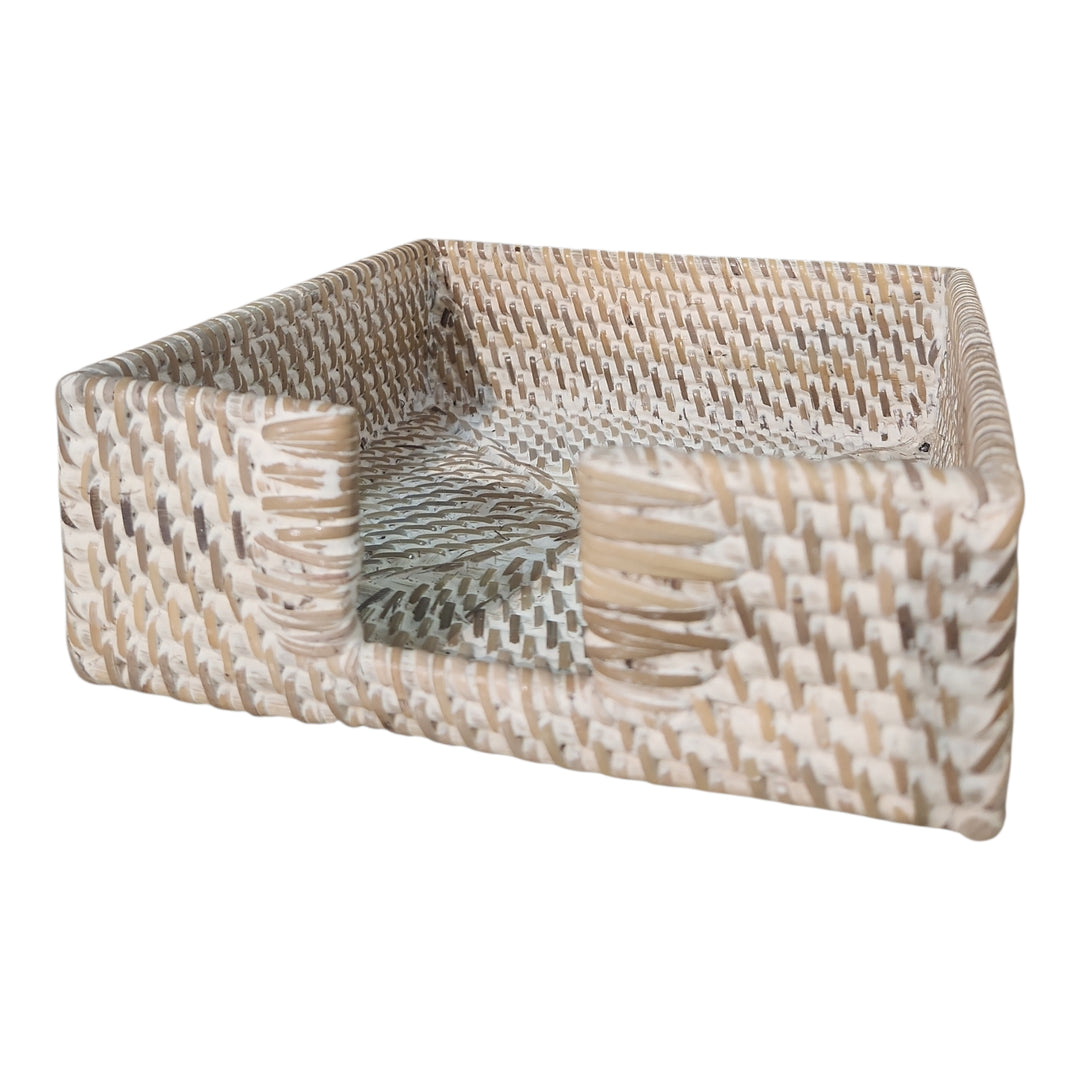 SERVILLETERO TEJIDO RATTAN 20X20X7CM