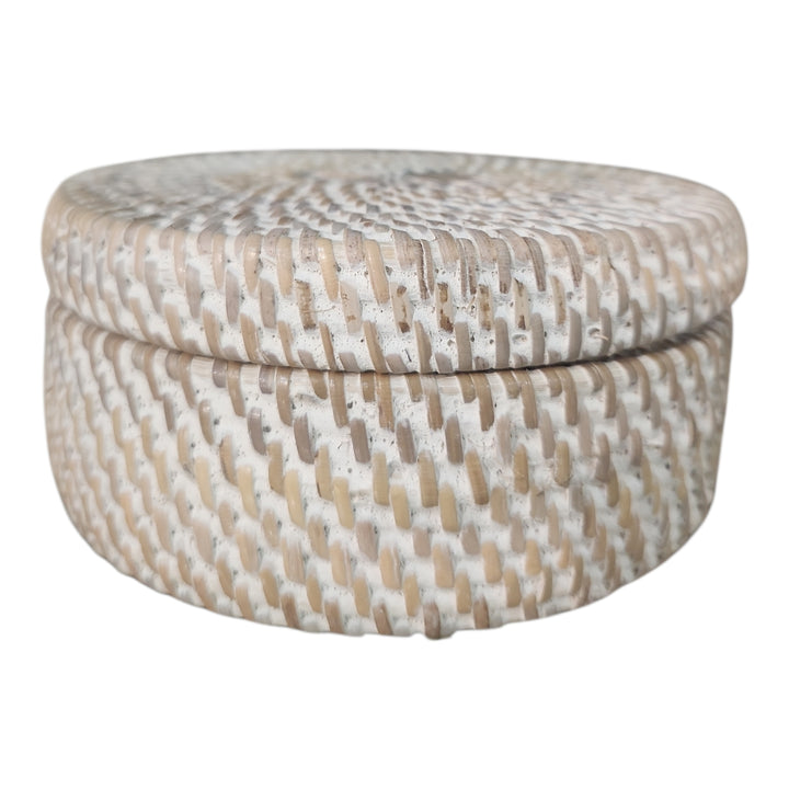 CAJA TEJIDA CON TAPA 14.5X14.5X6.5CM