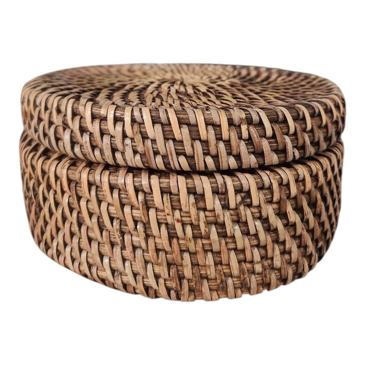 CAJA TEJIDA CON TAPA 14.5X14.5X6.5CM