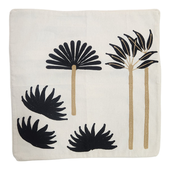 FUNDA DE COJIN 3 PALMAS 46X46CM