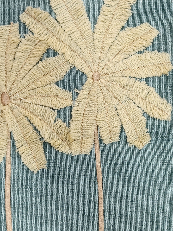 FUNDA COJÍN 5 PALMAS CREMA 50x50