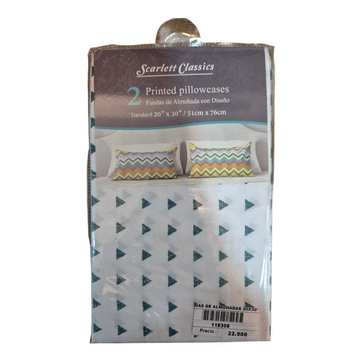 SET 2 FUNDAS DE ALMOHADAS 50x76cm SURTIDA COD:119308