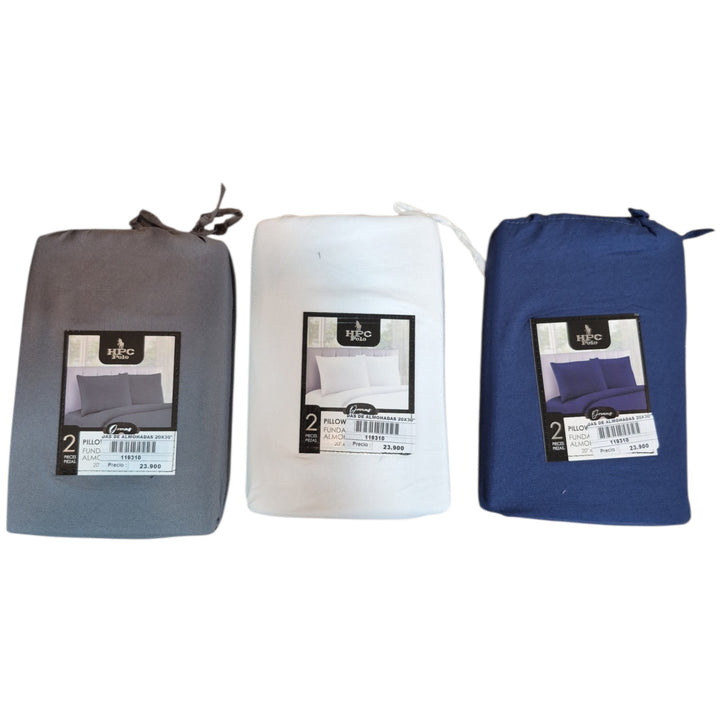 SET 2 FUNDAS DE ALMOHADAS 50x76cm SURTIDA COD:119310