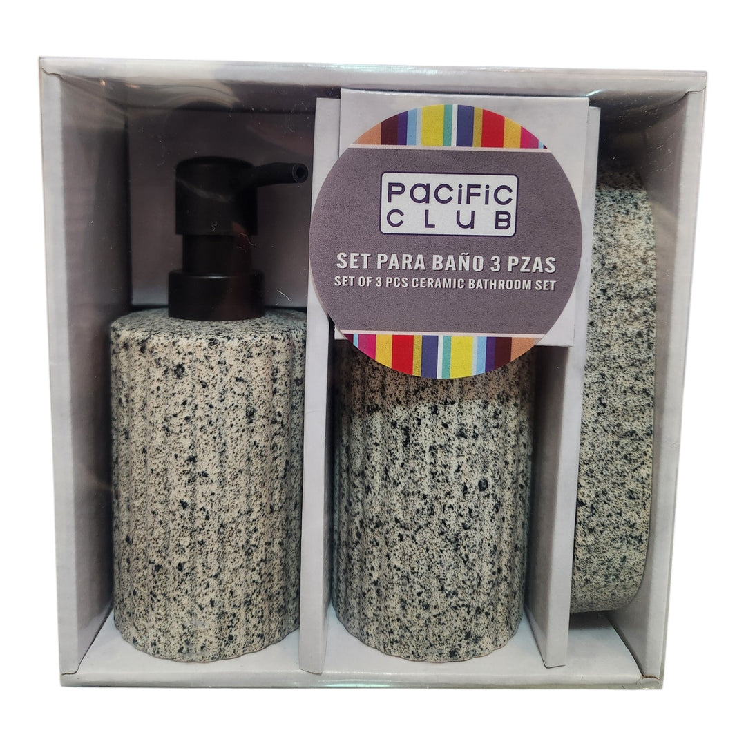 ACCESORIOS PARA BAÑO 3PCS 19X19X10CM